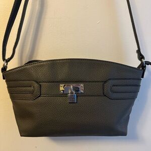 Nicole by Nicole Miller Gray Crossbody Bag